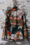 ARCHIVIO J.M.Ribot hand-painted graffiti dyed shirt/pants Italy AJM-W27-/MMG-COLORED PRINT shirt